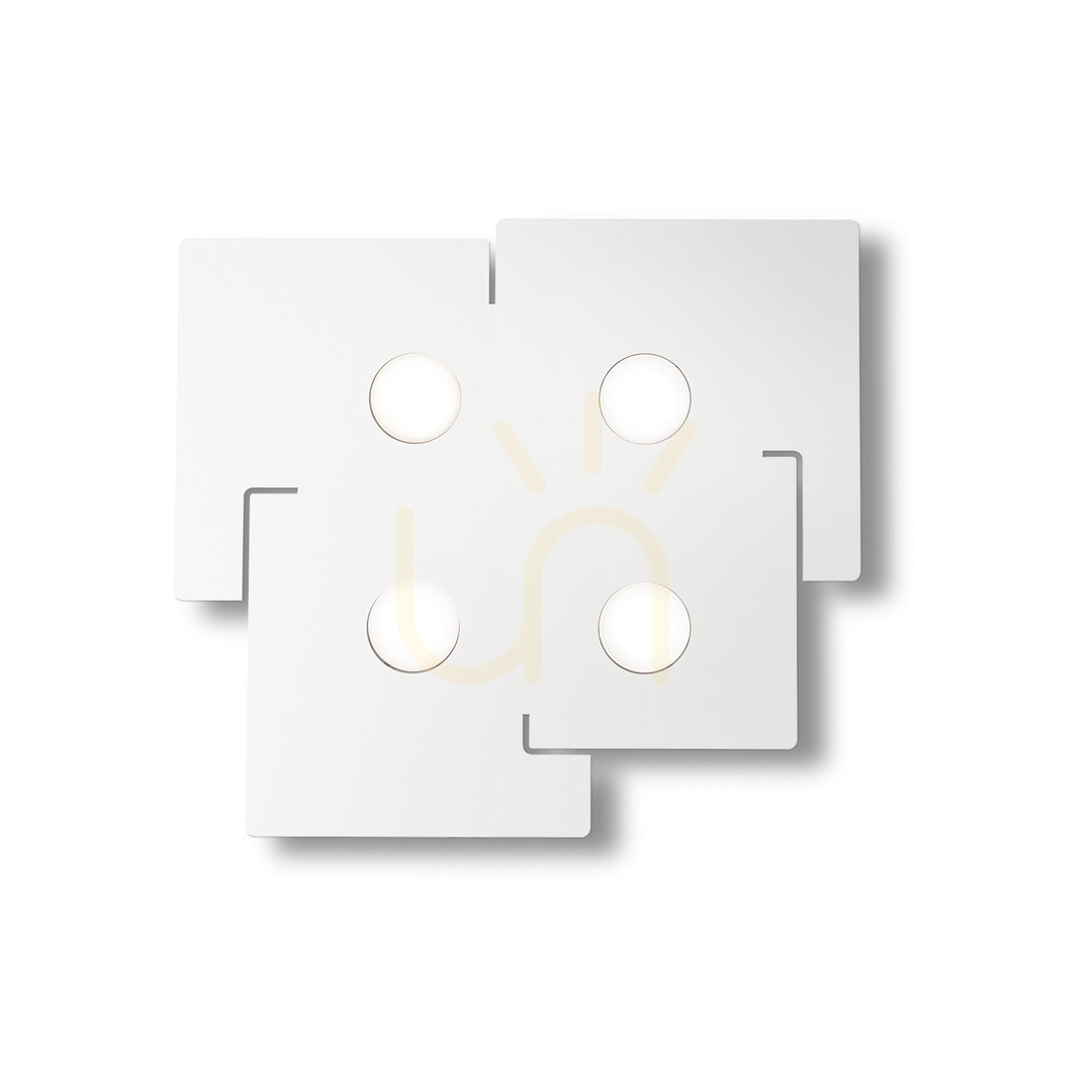 Plafond Ideallux TOTEM PL4 biały metal 56 cm 215778