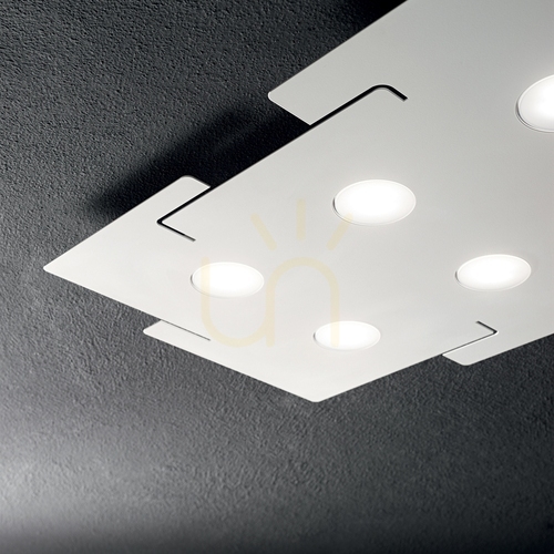 Check Plafon sufitowy Ideallux TOTEM PL6 biały metal 6xGX53 215785