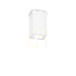 Plafon Ideallux LOOK TOWER PL1 SQUARE biały gips GU10 155791 small 1