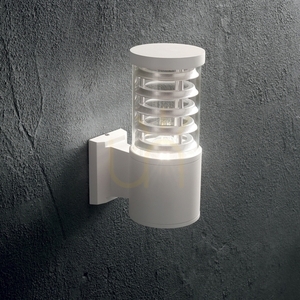 Outdoor Wall Lamp Ideal Lux Tronco AP1 White Aluminum E27 118659 small 2