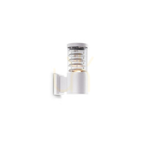 Outdoor Wall Lamp Ideal Lux Tronco AP1 White Aluminum E27 118659 small 0