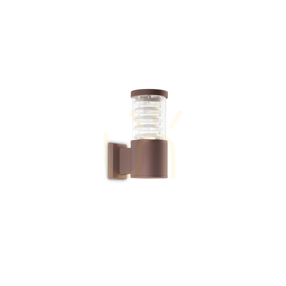 Outdoor Wall Lamp Ideallux Tronco AP1 Coffee Brown Aluminum E27 326962