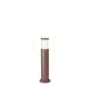 Outdoor Standing Light Ideallux Tronco 163758 Brown Aluminum 60.5 cm small 0