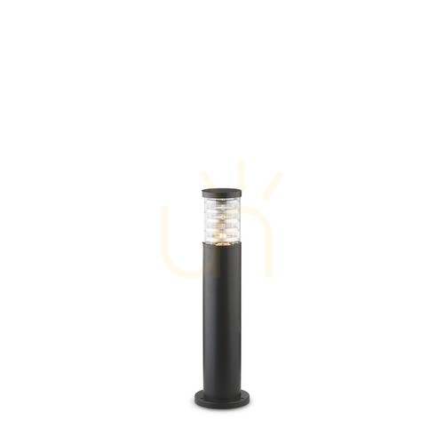 Check Outdoor Standing Light Ideallux Tronco 004730 Black Aluminum H60 E27