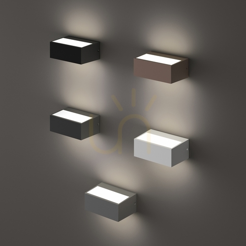 Check Outdoor Wall Lamp Ideallux Twin AP1 Coffee Brown Aluminum G9 213330
