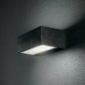 Outdoor Wall Lamp Ideal Lux Twin AP1 Nero Black Aluminum G9 115375 small 1