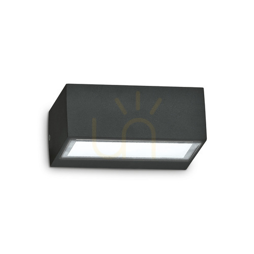 Check Outdoor Wall Lamp Ideal Lux Twin AP1 Nero Black Aluminum G9 115375