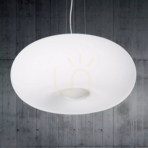 Pendant Light Ideallux Ulisse SP3 White Glass 52 cm 098616 small 1