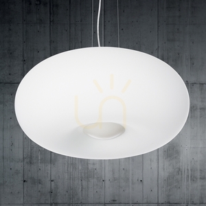 Pendant Light Ideallux Ulisse SP3 White Glass 52 cm 098616 small 2