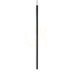 Pendant Light Ideallux LOOK Ultrathin Round Black 12W LED DALI/PUSH 321783 small 0