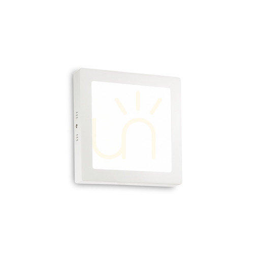 Check Plafon Ideallux Universal Square LED 17W 4000K biały 22 cm 321745