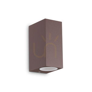 Ideal Lux UP AP2 Coffee Outdoor Wall Light Brown 2×G9 IP44 213354 small 0