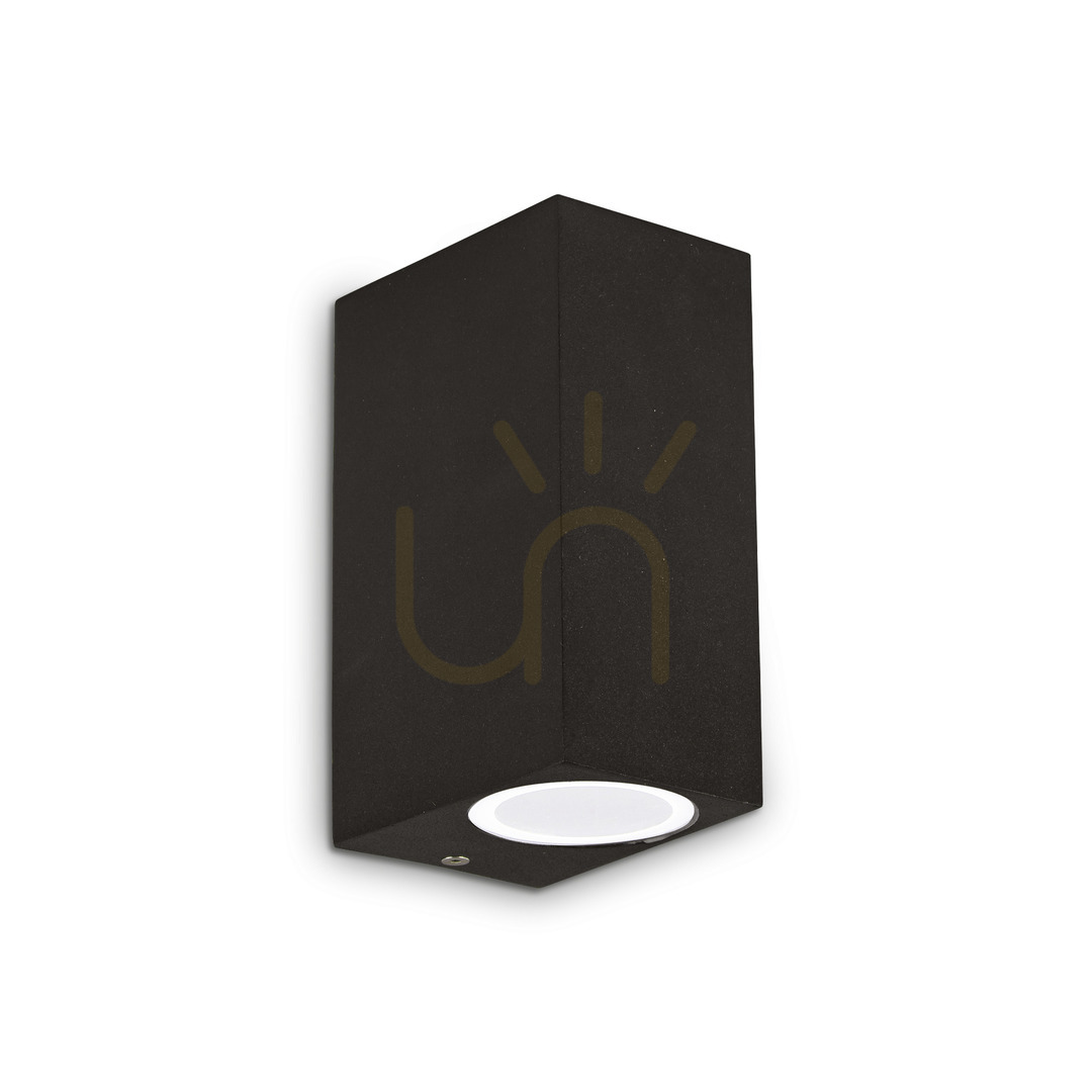 Outdoor Wall Lamp Ideal Lux Up AP2 Nero Black G9 2-Light 115344