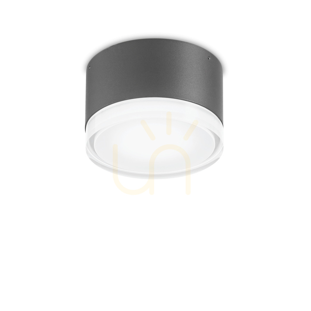 External Ceiling Light Ideallux Urano PL1 Small Anthracite 12 cm GX53 168111
