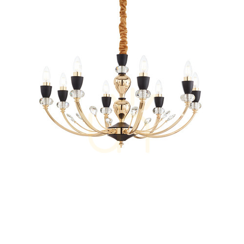Check Pendant Light Ideallux Vanity SP8 Gold 71 cm 206622
