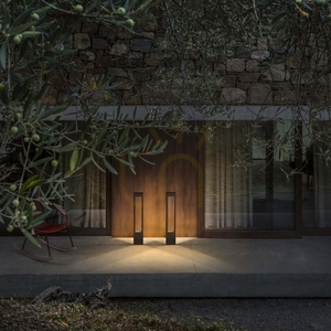 Outdoor Standing Light Ideallux Vega PT1 Coffee Brown 80 cm 213361 small 1