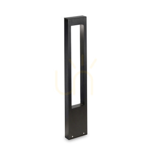 Outdoor Standing Light Ideallux Vega 136059 Black Aluminum G9 80 cm small 0