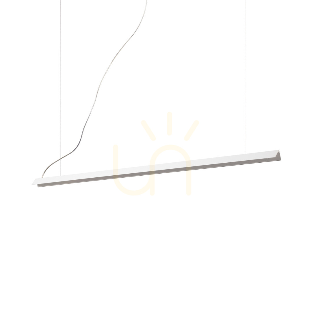 Pendant Light Ideallux V-Line SP Bianco White LED 110 cm 275369