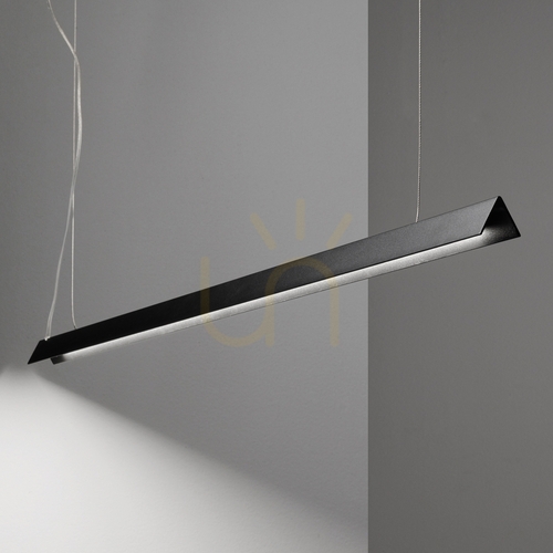 Check Pendant Light Ideallux V-Line SP Nero Black LED 110 cm 275376
