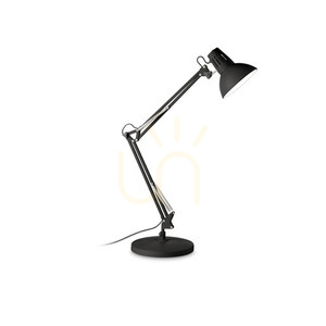 Table Lamp Ideallux Wally TL1 Total Black Metal 265278 small 0