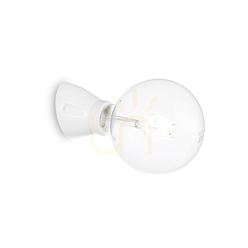 Check Wall Light Ideallux Winery AP1 Bianco White Ceramic 180298