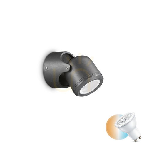 Check Outdoor Wall Lamp Ideallux Xeno AP1 Nero Black GU10 129464