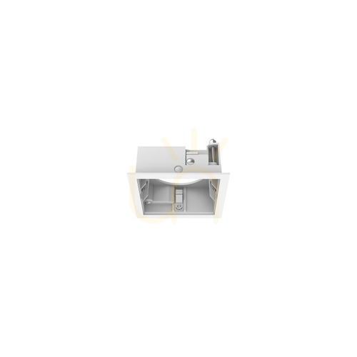Check Square Trim Frame Ideallux Zeus White 7.8 cm Polystyrene 324876