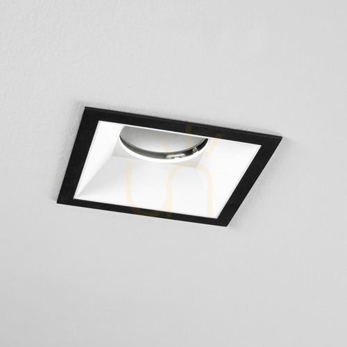 Check Square Trim Ideallux Zeus Black Polystyrene 10.6 cm 323718