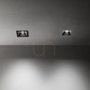 Square Frame Trimless Ideallux ZEUS White Polystyrene 323558 small 1