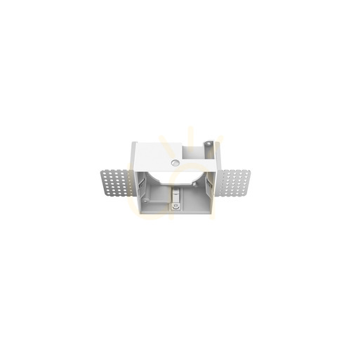 Check Square Frame Trimless Ideallux ZEUS White Polystyrene 323558