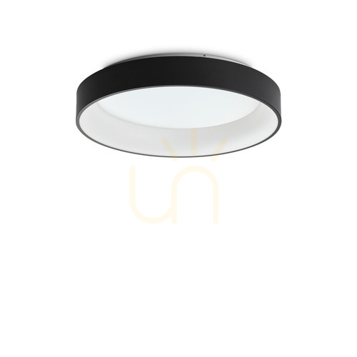 Check Plafon sufitowy Ideal Lux Ziggy PL D060 czarny LED 43W 59,5 cm 307213