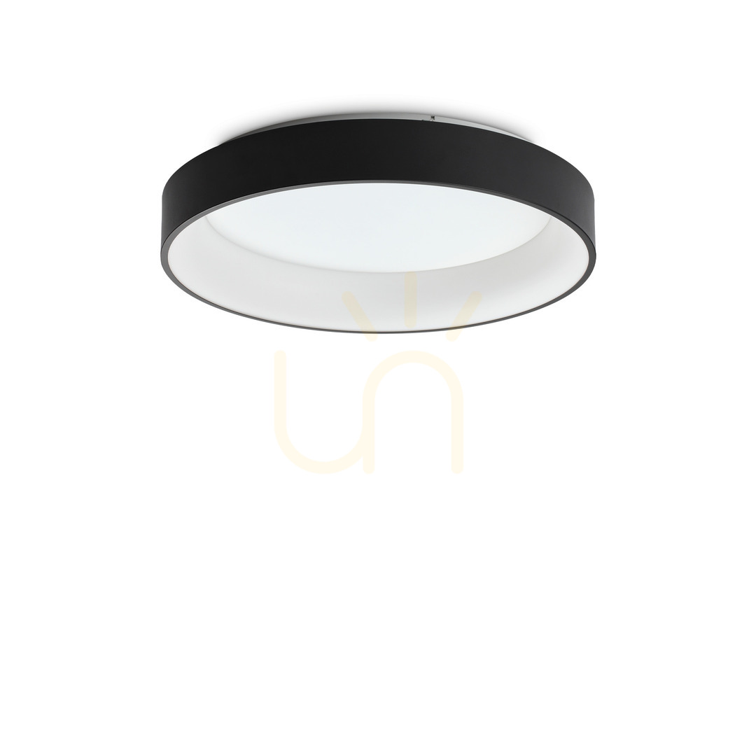 Plafon sufitowy Ideal Lux Ziggy PL D060 czarny LED 43W 59,5 cm 307213