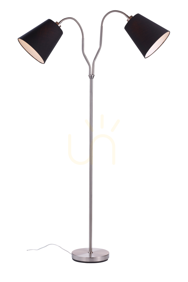 Floor Lamp Markslojd MODENA 2-Light Steel Black 105248