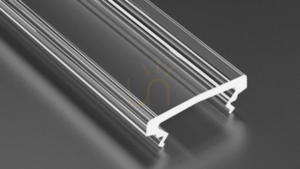 Transparent PMMA cover for LUMINES HIGH LED profiles, 1 m small 0