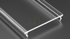 LUMINES WIDE cover for LED profile, clear PMMA, 1 m small 0
