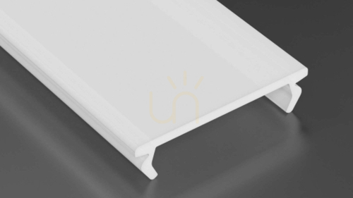 Check Lampshade for LED profile LUMINES DOUBLE PMMA milky 1 m