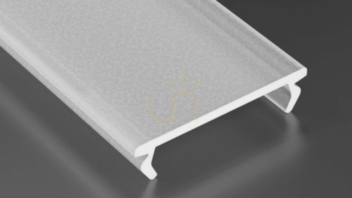 Check Lampshade for LED profile LUMINES DOUBLE PMMA FROST milky 2 m