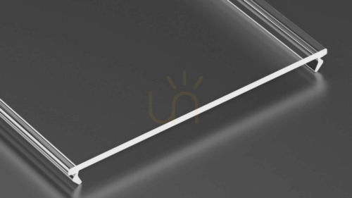 Check Lampshade for LED profile LUMINES SWIDE PMMA transparent 1 m