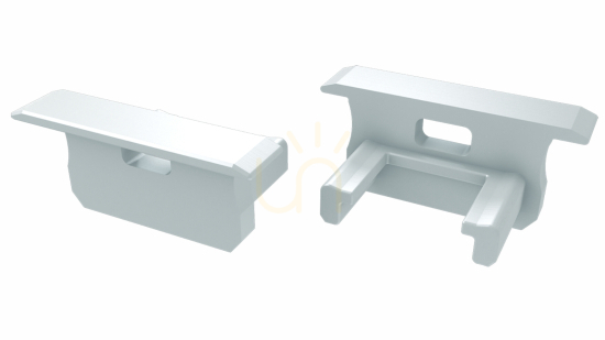 End cap for LUMINES B profile white with hole