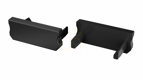 Check Cap for LUMINES D LED profile black Cap for LUMINES D LED profile black