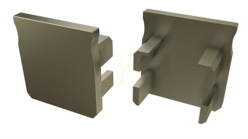 Check Cap for LED profile LUMINES Y inox
