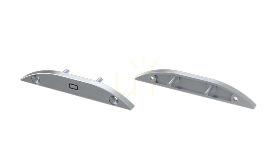 LED profile cap LUMINES RETO 2in1 grey