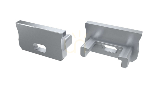 Check ALU blanking plug for LED profile LUMINES A silver with hole