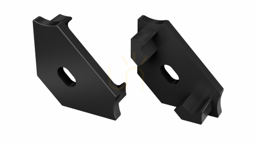 Check ALU blanking plug for LED LUMINES C profile black with hole