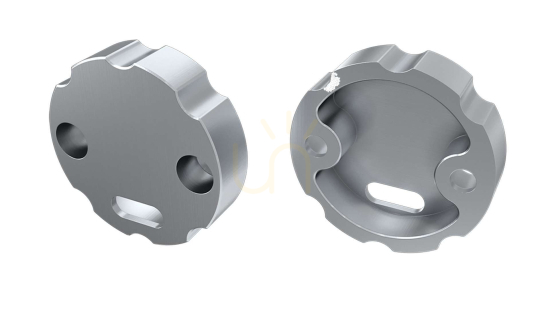 ALU blanking plug for LUMINES COSMO LED profile silver with hole