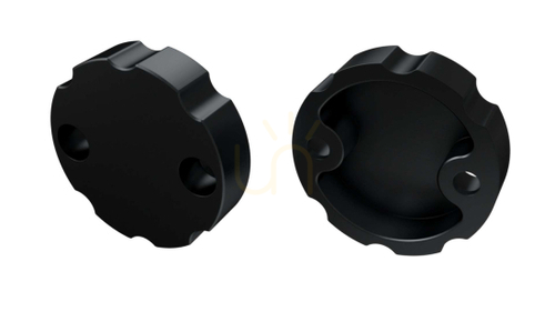 Check Black aluminium end cap without opening for LUMINES COSMO LED profile
