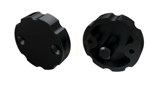 ALU blanking plug for LUMINES COSMO LED profile black adjustable