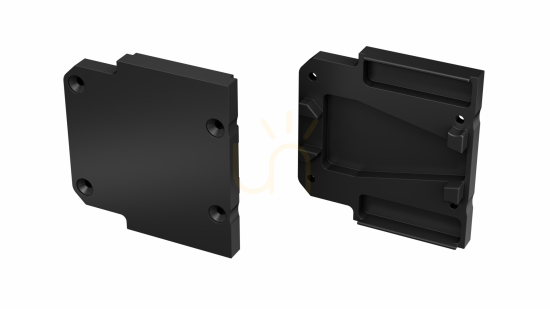 ALU cap LUMINES DOPIO black lacquered