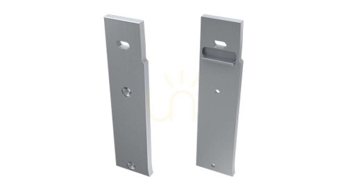 Check ALU blanking plug for LUMINES FLARO LED profile silver right straight with hole