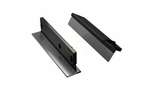 Check ALU blanking plug for LUMINES FLARO LED profile black lacquered right for built-in with hole